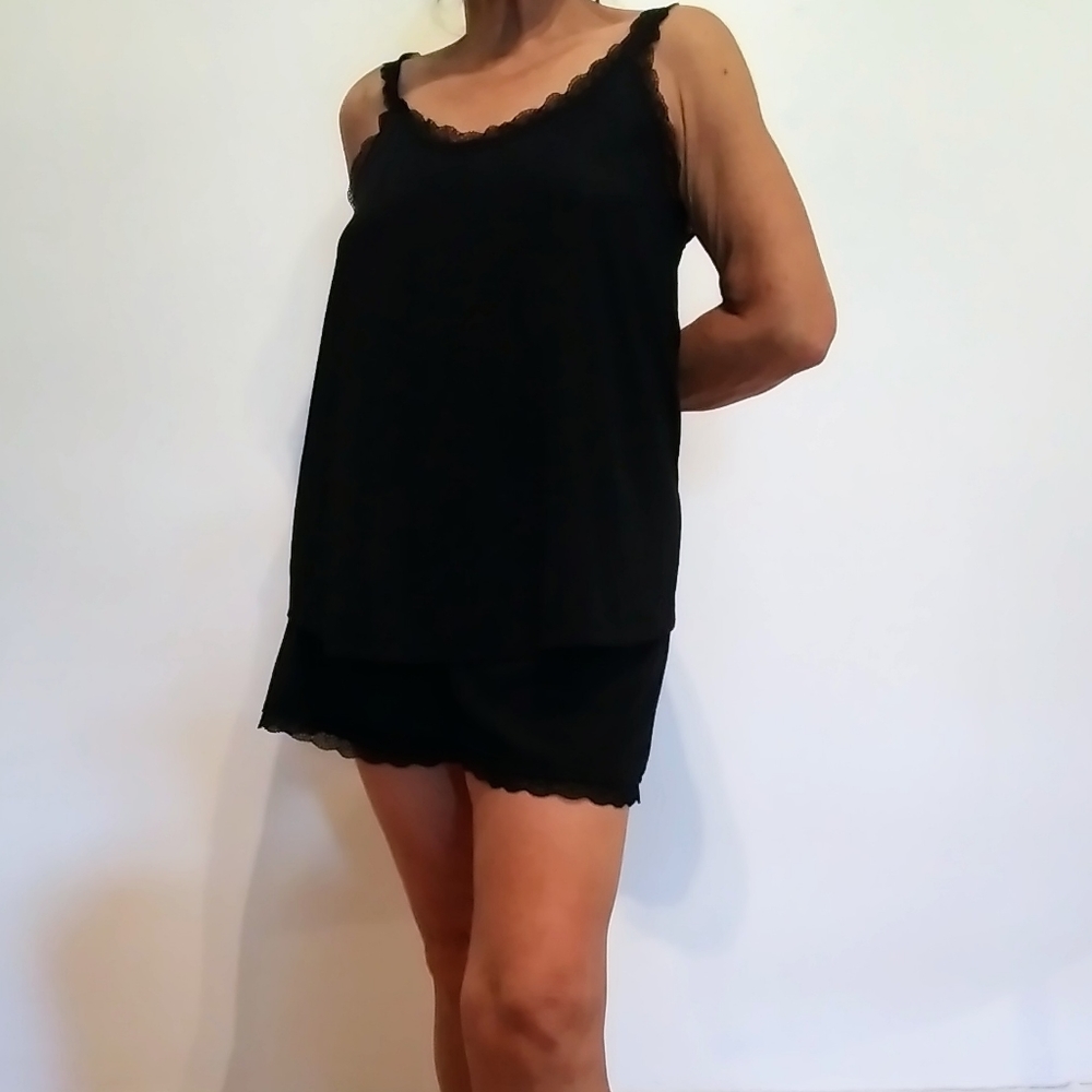 Two-piece oversized set short &cami